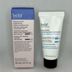 BELIF Aqua Bomb Hydrating Body Moisturizer 1.01oz/30mL Travel Size